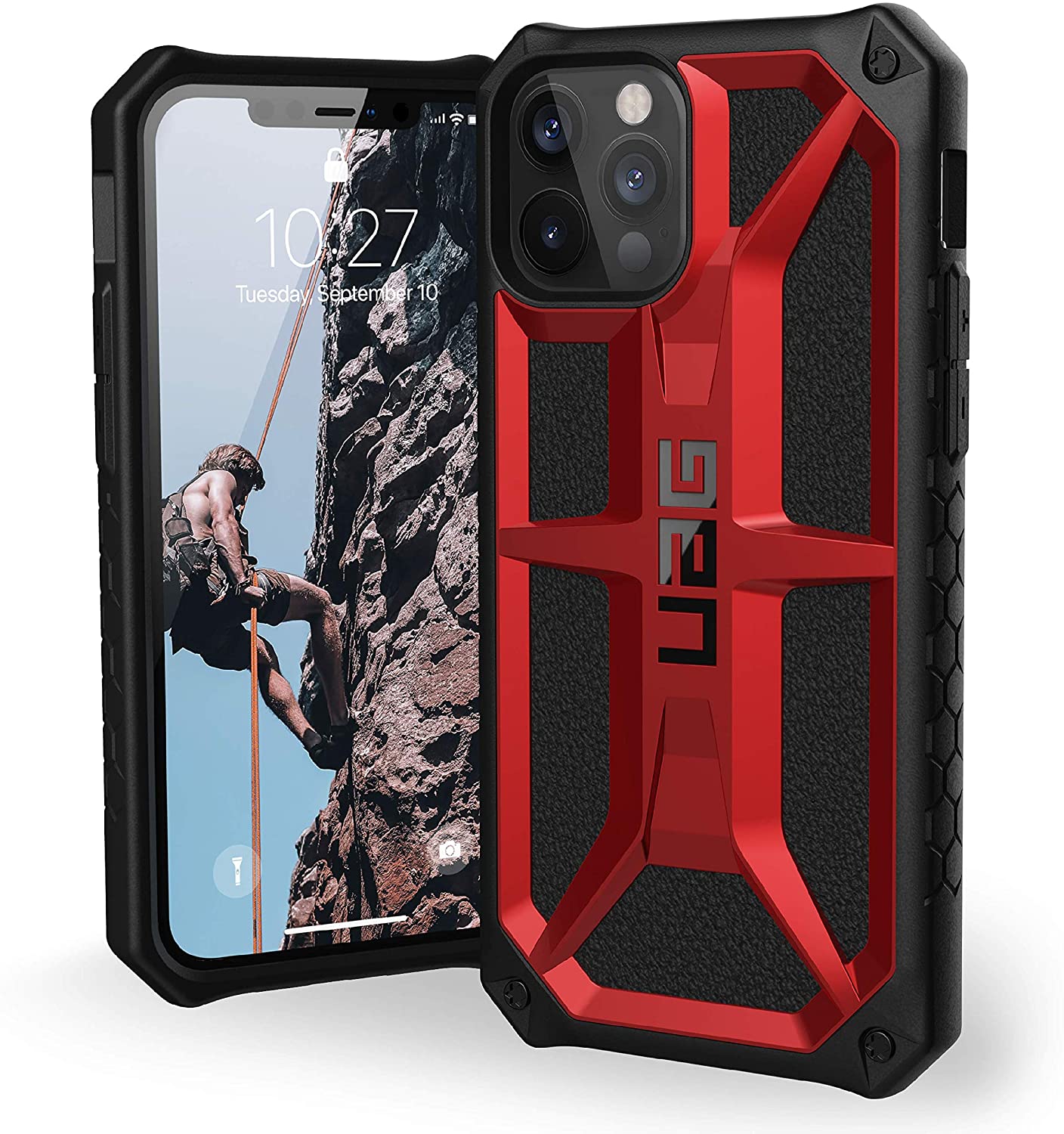 Hyun Red Tyre Pattern Design Heavy Duty Tough Armor Extreme Protection Case With Kickstand Shock Absorbing Detachable 2 in 1 Case Cover For Motorola Moto C Plus MRSTER Moto C Plus Case
